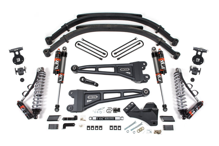 BDS Suspension 5 Inch Lift Kit w/ Radius Arm FOX 2.5 Performance Elite Coilover Ford F250/F350 Super Duty 2023-2026 4WD Diesel - Leaf Springs – FOX 2.5 Performance Elite