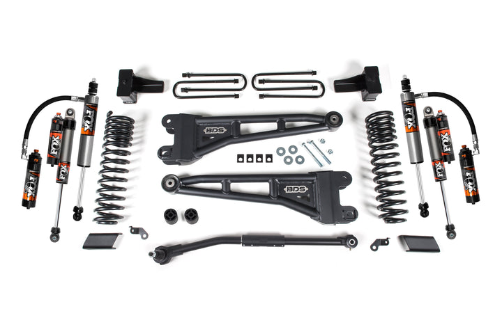 BDS Suspension 2.5 Inch Lift Kit w/ Radius Arm Ford F250/F350 Super Duty 2017-2019 4WD Diesel - FOX 2.5 Performance Elite