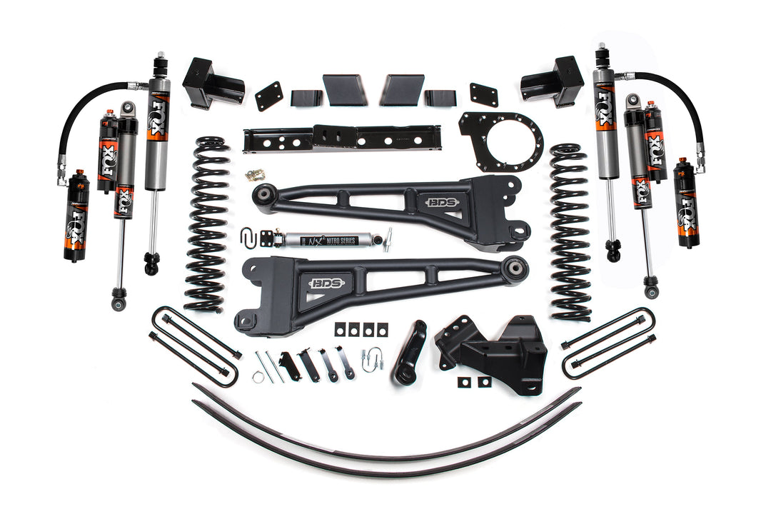 BDS Suspension 7 Inch Lift Kit w/ Radius Arm Ford F350 Super Duty DRW 2020-2022 4WD Diesel - FOX 2.5 Performance Elite
