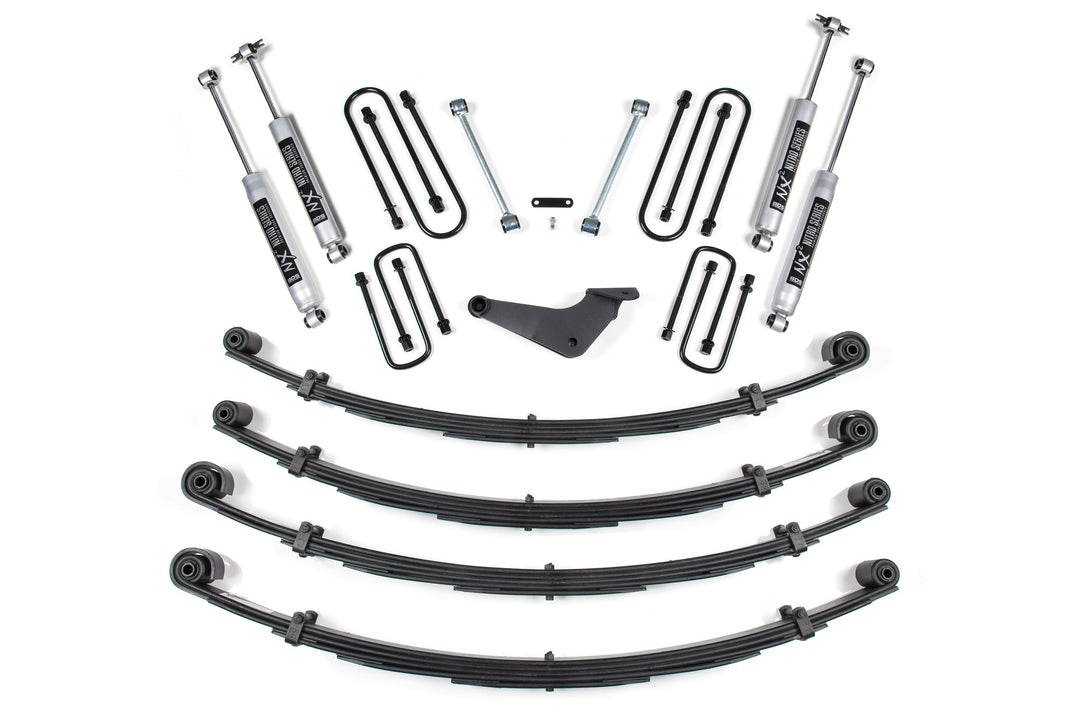 BDS Suspension 4 Inch Lift Kit Ford Excursion 2000-2005 4WD - Leaf Springs / NX2 Nitro Series