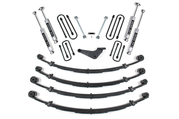 BDS Suspension 4 Inch Lift Kit Ford Excursion 2000-2005 4WD - Leaf Springs / NX2 Nitro Series