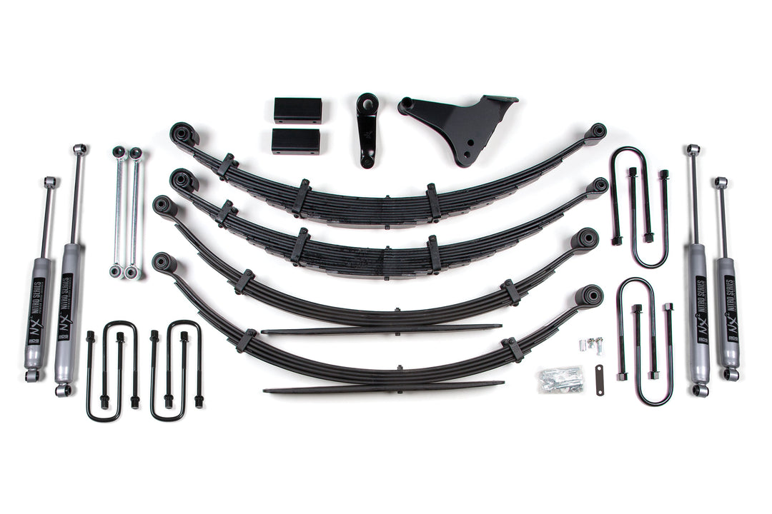 BDS Suspension 6 Inch Lift Kit Ford F250/F350 Super Duty 1999-2004 4WD - Square - Mfg Prior to 2-28-99 / Leaf Springs / NX2 Nitro Series