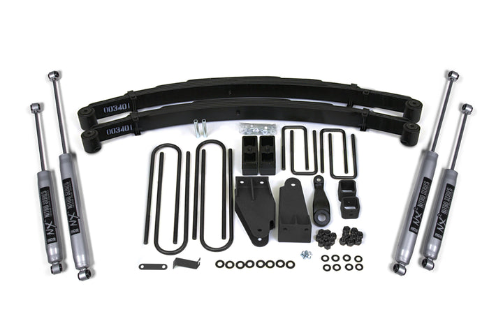 BDS Suspension 4 Inch Lift Kit Ford F250 TTB 1987-1996 4WD - NX2 Nitro Series