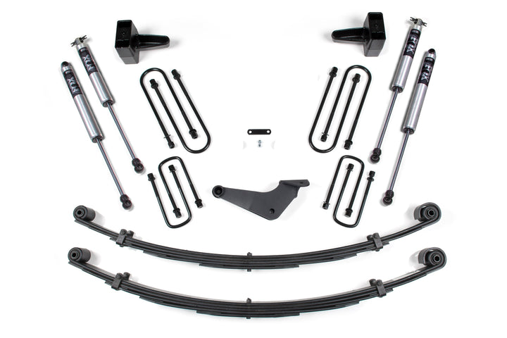 BDS Suspension 4 Inch Lift Kit Ford F250/F350 Super Duty 1999-2004 4WD - Radius / Without Factory Overload / FOX 2.0 Performance Series