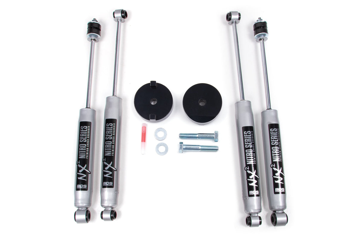 BDS Suspension 1 Inch Leveling Kit Coil Spacer Ford F250/F350 Super Duty 2005-2016 4WD - NX2 Nitro Series