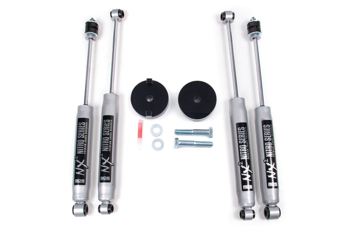 BDS Suspension 1 Inch Leveling Kit Coil Spacer Ford F250/F350 Super Duty 2005-2016 4WD - NX2 Nitro Series