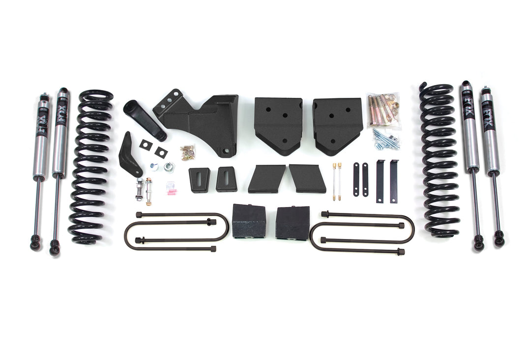BDS Suspension 6 Inch Lift Kit Ford F250/F350 Super Duty 2005-2007 4WD Gas - 5 Inch Block Kit Without Overload / FOX 2.0 Performance Series