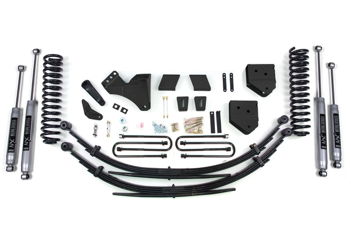 BDS Suspension 6 Inch Lift Kit Ford F250/F350 Super Duty 2005-2007 4WD Gas - Leaf Springs / NX2 Nitro Series