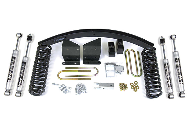 BDS Suspension 4 Inch Lift Kit Ford F100/F150 1977-1979 4WD - Block Kit and Add-A-Leaf