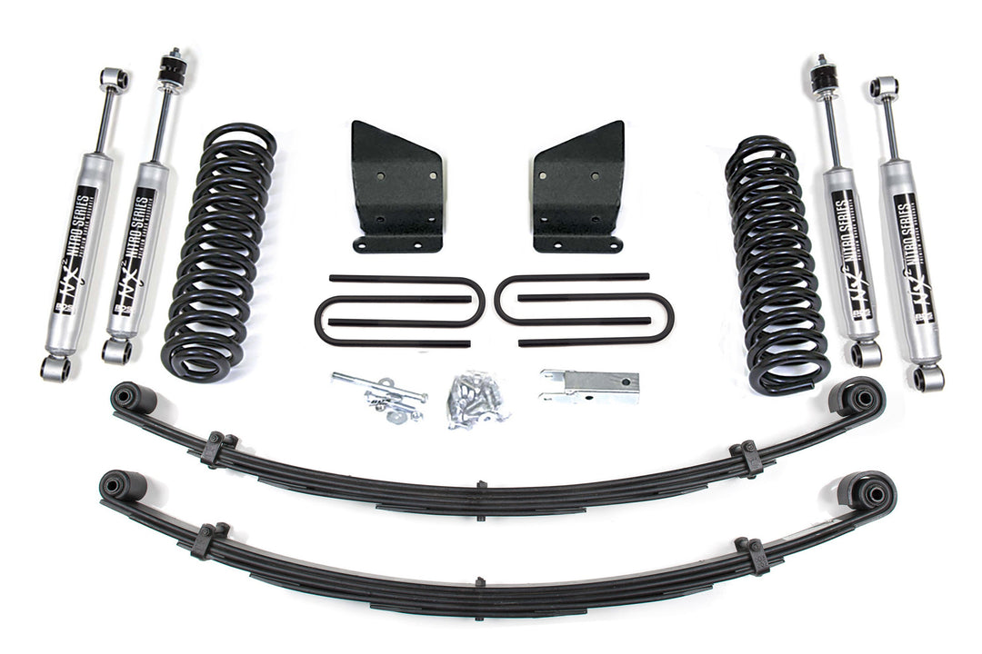 BDS Suspension 4 Inch Lift Kit Ford F100/F150 1973-1976 4WD - Leaf Springs