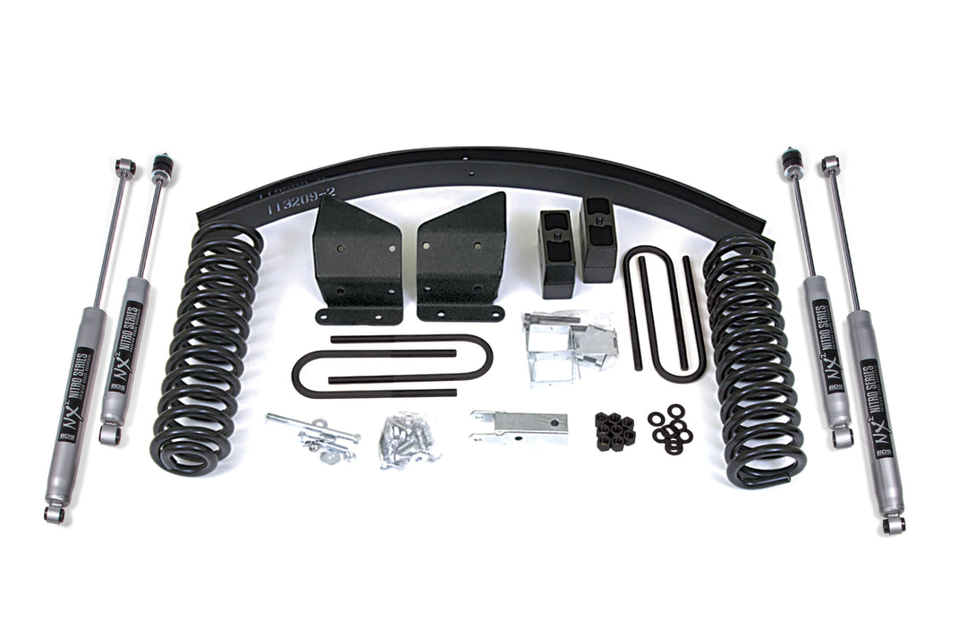 BDS Suspension 6 Inch Lift Kit Ford Bronco 1978-1979 4WD - Block Kit and Add-A-Leaf / Standard