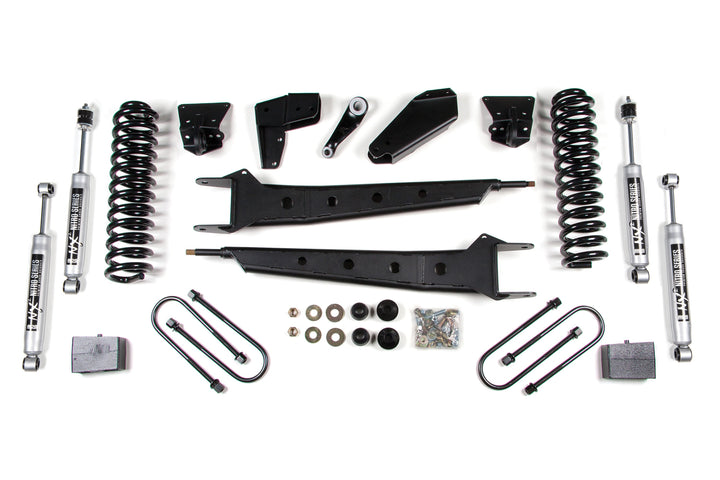 BDS Suspension 6 Inch Lift Kit w/ Radius Arm Ford F100/F150 1980-1996 4WD - 4 Inch Block Kit
