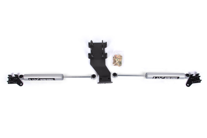 BDS Suspension Dual Steering Stabilizer Kit w/ NX2 Shocks Ford F250/F350 Super Duty 2005-2016 4WD