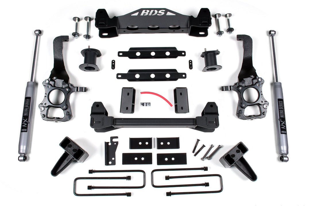 BDS Suspension 6 Inch Lift Kit Ford F150 2014 2WD - 5 Inch Block Kit / NX2 Nitro Series
