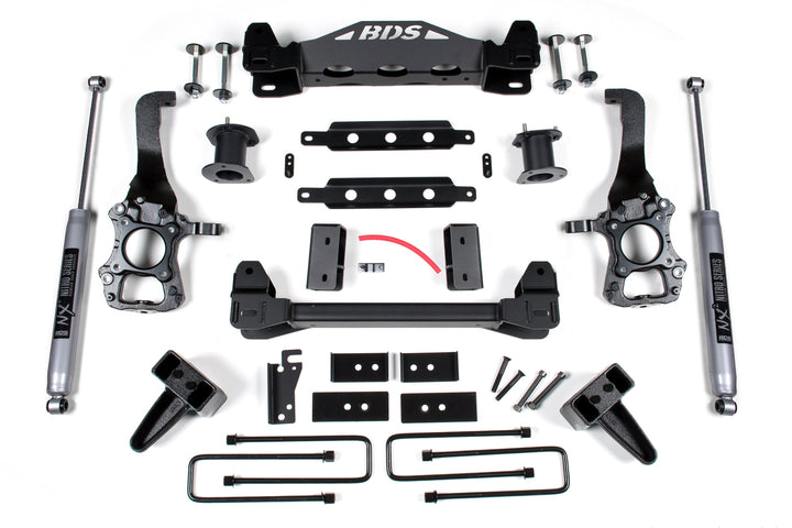 BDS Suspension 6 Inch Lift Kit Ford F150 2014 2WD - 5 Inch Block Kit / NX2 Nitro Series