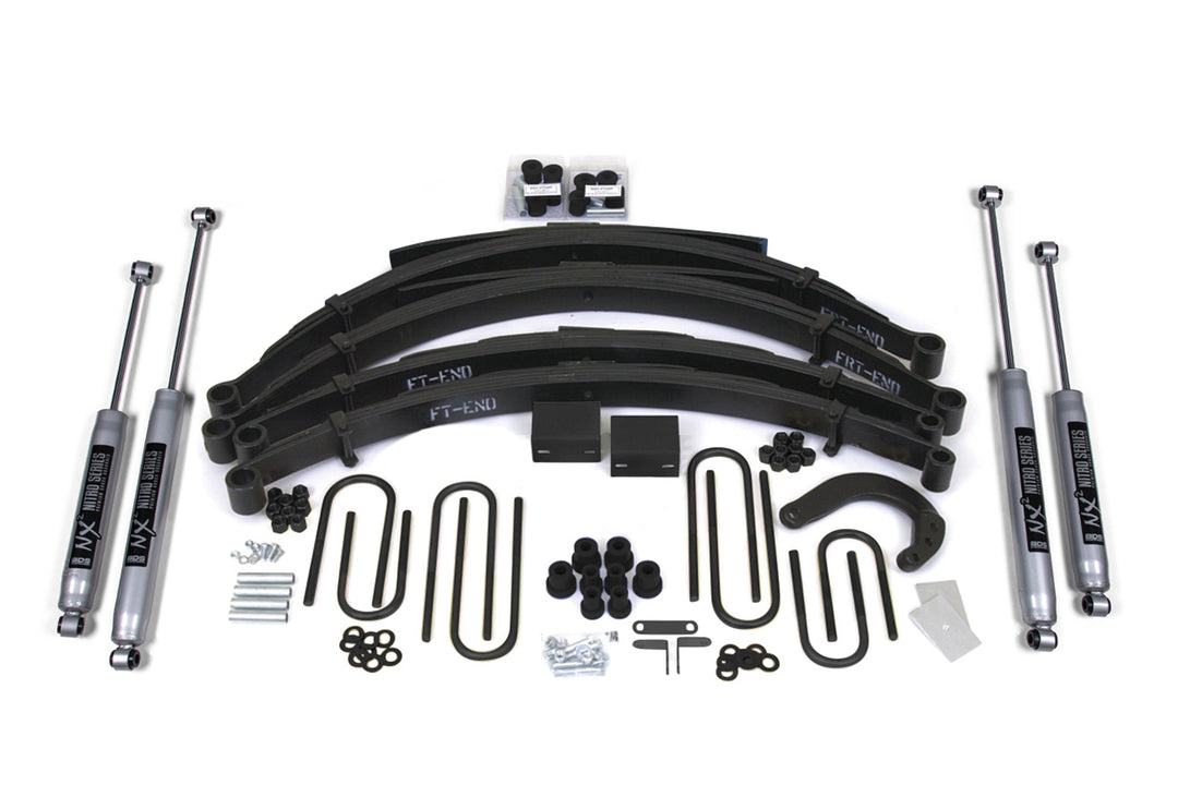 BDS Suspension 6 Inch Lift Kit Chevy/GMC 1/2 Ton Truck/SUV 1973-1976 4WD - Leaf Springs / NX2 Nitro Series