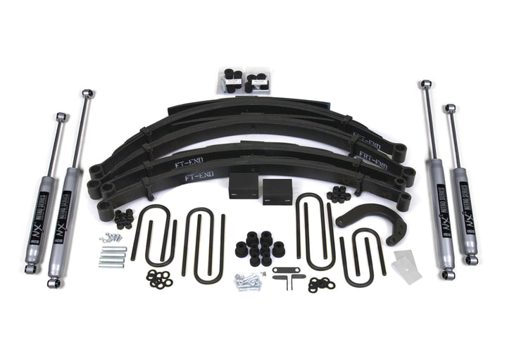 BDS Suspension 6 Inch Lift Kit Chevy/GMC 1/2 Ton Blazer/Suburban 1988-1991 4WD - Leaf Springs / NX2 Nitro Series