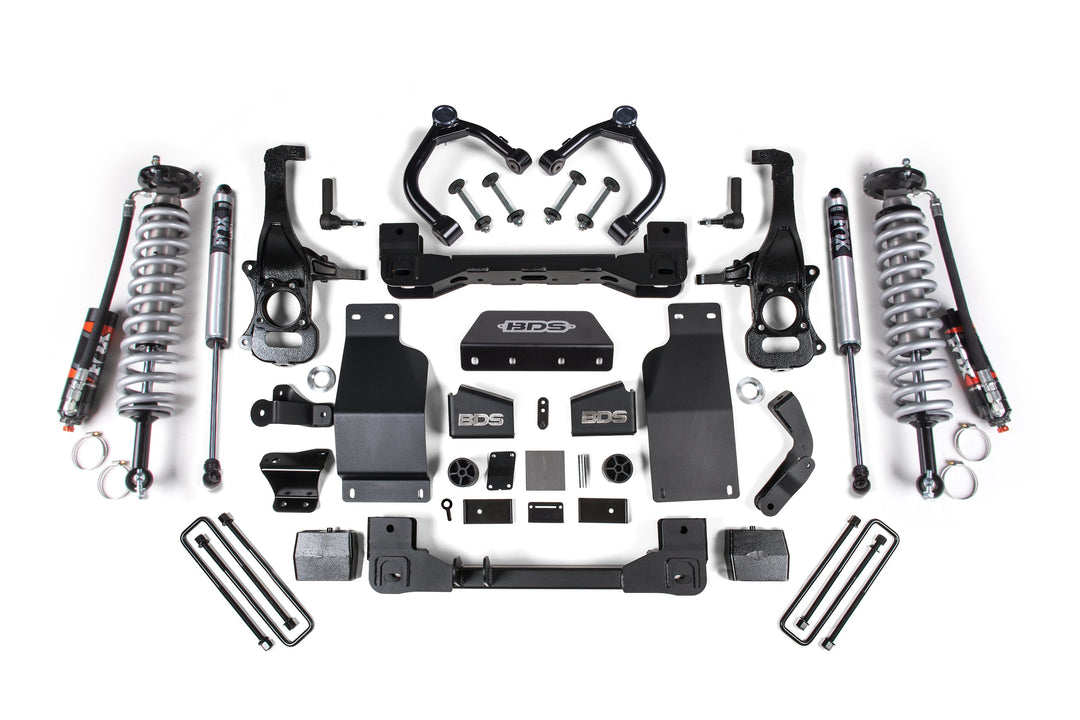 BDS Suspension 4 Inch Lift Kit FOX Coil-Over Chevy Trail Boss or GMC AT4 1500 2020-2026 4WD Diesel - FOX 2.5 Performance Elite Coil-Over / FOX 2.0 Performance Series Shock