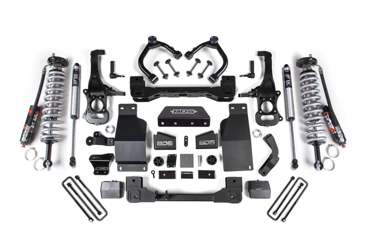 BDS Suspension 4 Inch Lift Kit FOX Coil-Over Chevy Trail Boss or GMC AT4 1500 2020-2026 4WD Diesel - FOX 2.5 Performance Elite Coil-Over / FOX 2.0 Performance Series Shock
