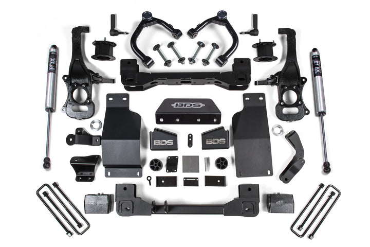 BDS Suspension 4 Inch Lift Kit Chevy Trail Boss or GMC AT4 1500 2020-2026 4WD Diesel - FOX 2.0 Performance Series