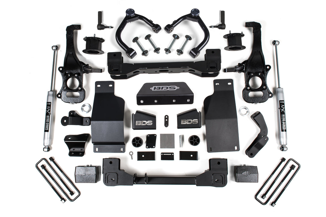 BDS Suspension 4 Inch Lift Kit Chevy Trail Boss or GMC AT4 1500 2020-2026 4WD Diesel - NX2 Nitro Series