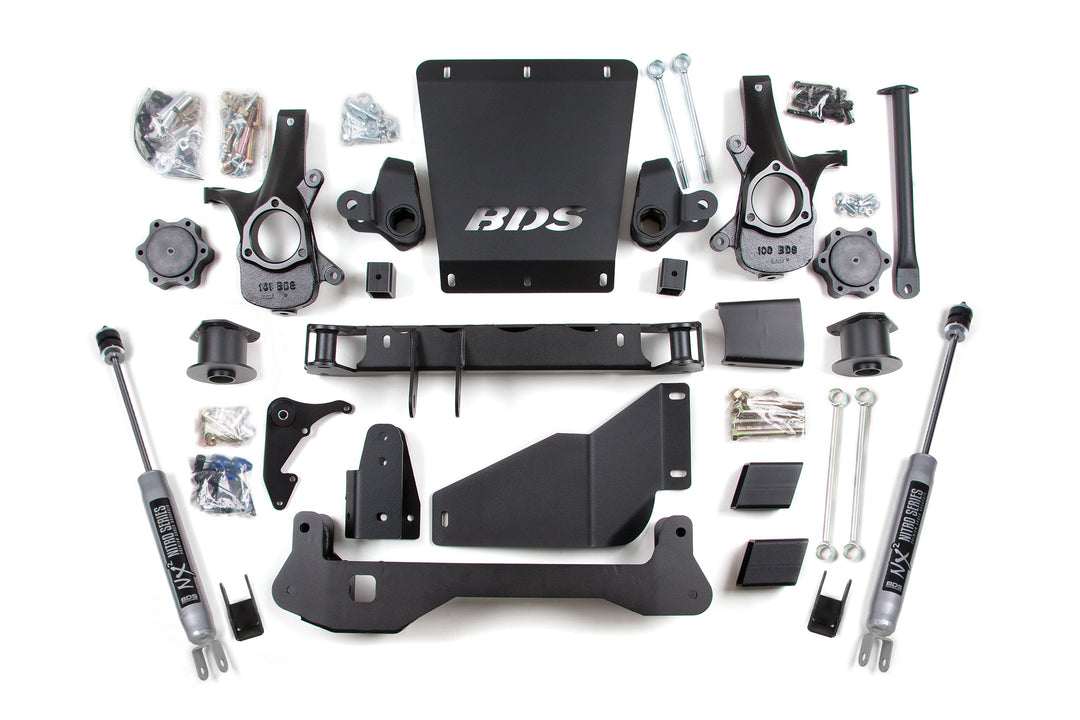 BDS Suspension 4 Inch Lift Kit Chevy/GMC Avalanche, Surburban, Tahoe, or Yukon 1500 2000-2006 4WD - Auto Ride Equipped