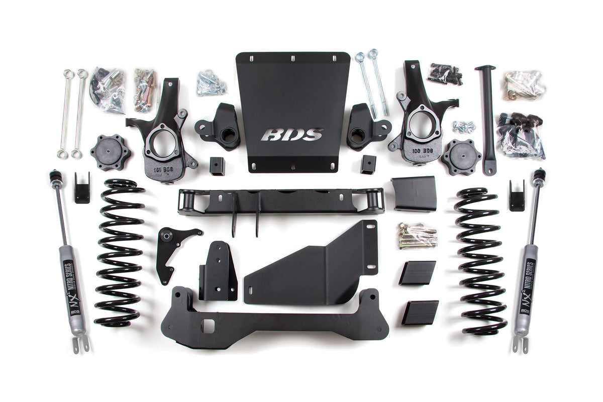 BDS Suspension 6 Inch Lift Kit Chevy/GMC Avalanche, Surburban, Tahoe, or Yukon 1500 2000-2006 4WD - Auto Ride Equipped