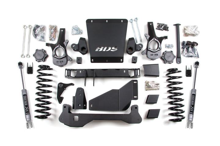 BDS Suspension 6 Inch Lift Kit Chevy/GMC Avalanche, Surburban, Tahoe, or Yukon 1500 2000-2006 4WD - Auto Ride Equipped