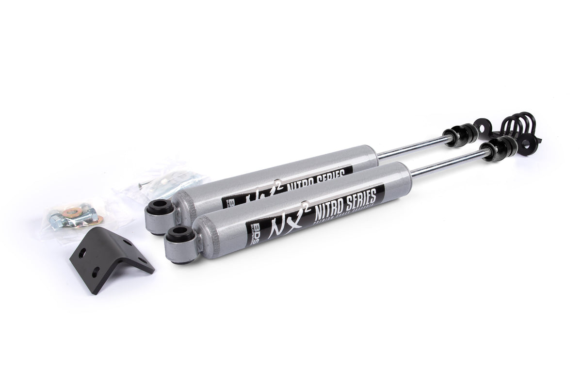 BDS Suspension Dual Steering Stabilizer Kit w/ NX2 Shocks Chevy/GMC 1500/2500 1988-1998 4WD