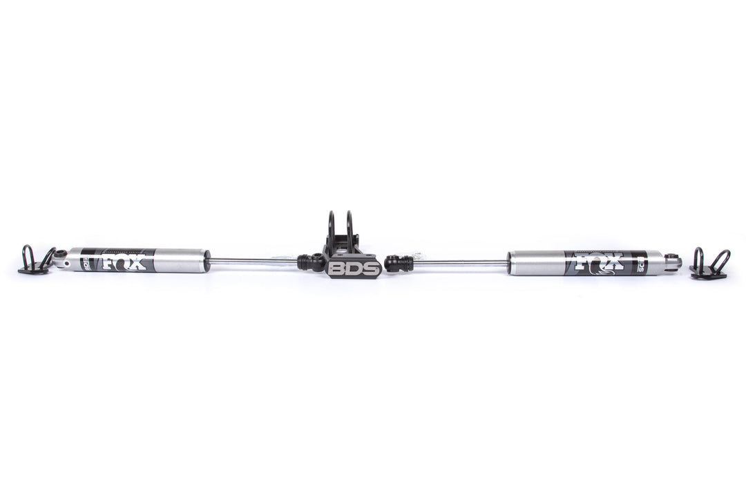 BDS Suspension Dual Steering Stabilizer Kit w/ FOX 2.0 Performance Shocks Chevy/GMC Truck 1973-1987 and SUV 1973-1991 4WD
