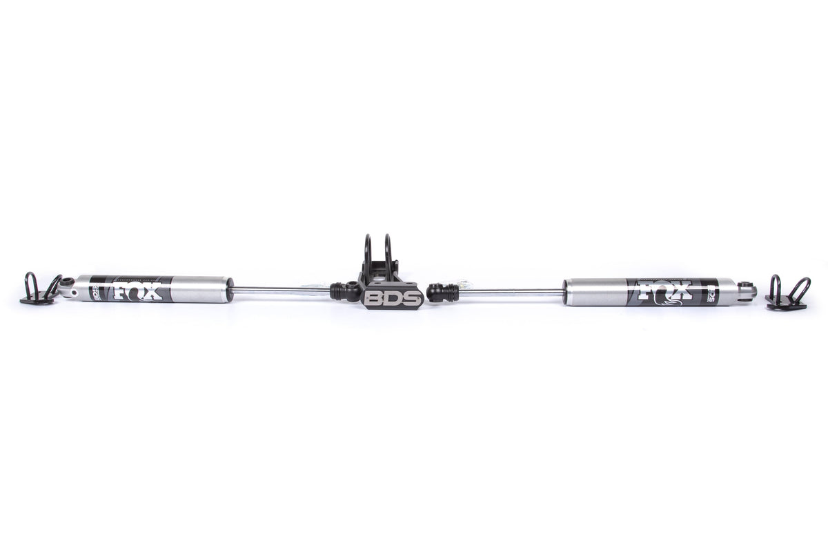 BDS Suspension Dual Steering Stabilizer Kit w/ FOX 2.0 Performance Shocks Chevy/GMC Truck 1973-1987 and SUV 1973-1991 4WD