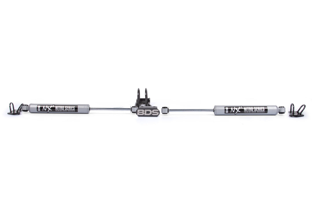 BDS Suspension Dual Steering Stabilizer Kit w/ NX2 Shocks Chevy/GMC Truck 1973-1987 and SUV 1969-1991 4WD With OE Stabilizer