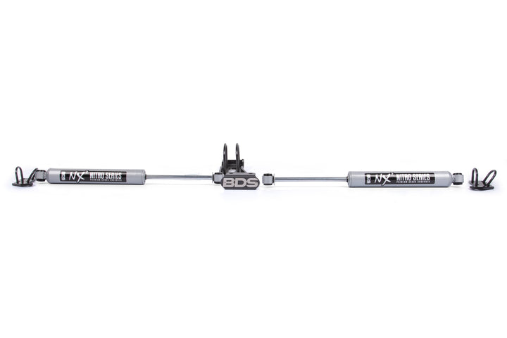 BDS Suspension Dual Steering Stabilizer Kit w/ NX2 Shocks Chevy/GMC Truck 1973-1987 and SUV 1969-1991 4WD With OE Stabilizer