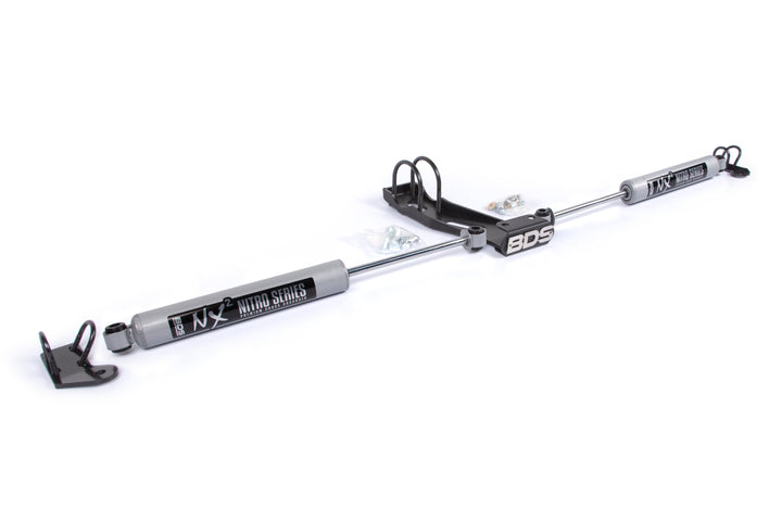 BDS Suspension Dual Steering Stabilizer Kit w/ NX2 Shocks Chevy/GMC Truck 1973-1987 and SUV 1969-1991 4WD With OE Stabilizer