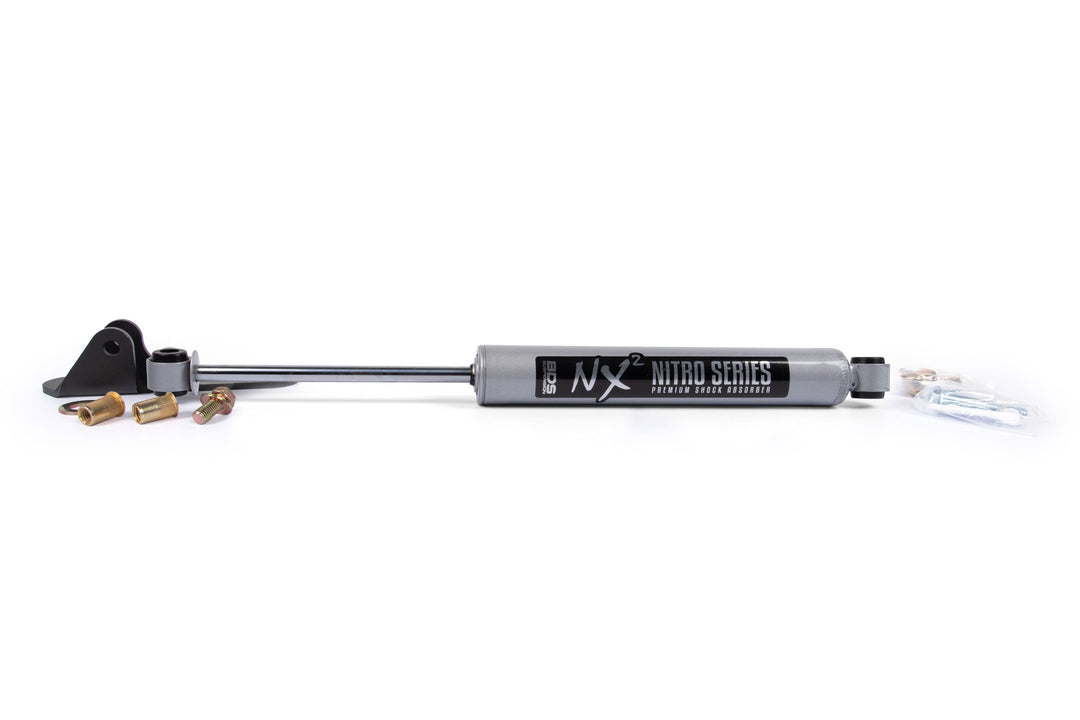 BDS Suspension Single Steering Stabilizer Kit w/ NX2 Shock Chevy Silverado &amp; GMC Sierra 2500/3500HD 2016-2026 4WD