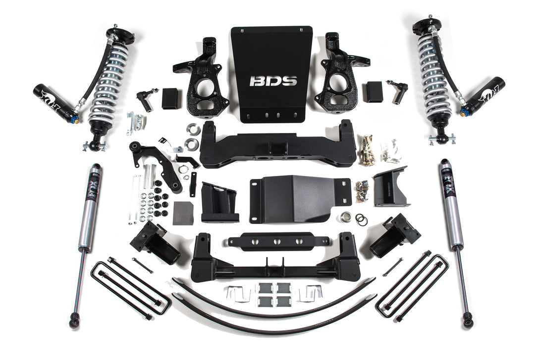 BDS Suspension 8 Inch Lift Kit FOX 2.5 Coilover DSC Chevy Silverado or GMC Sierra 1500 2014-2018 4WD