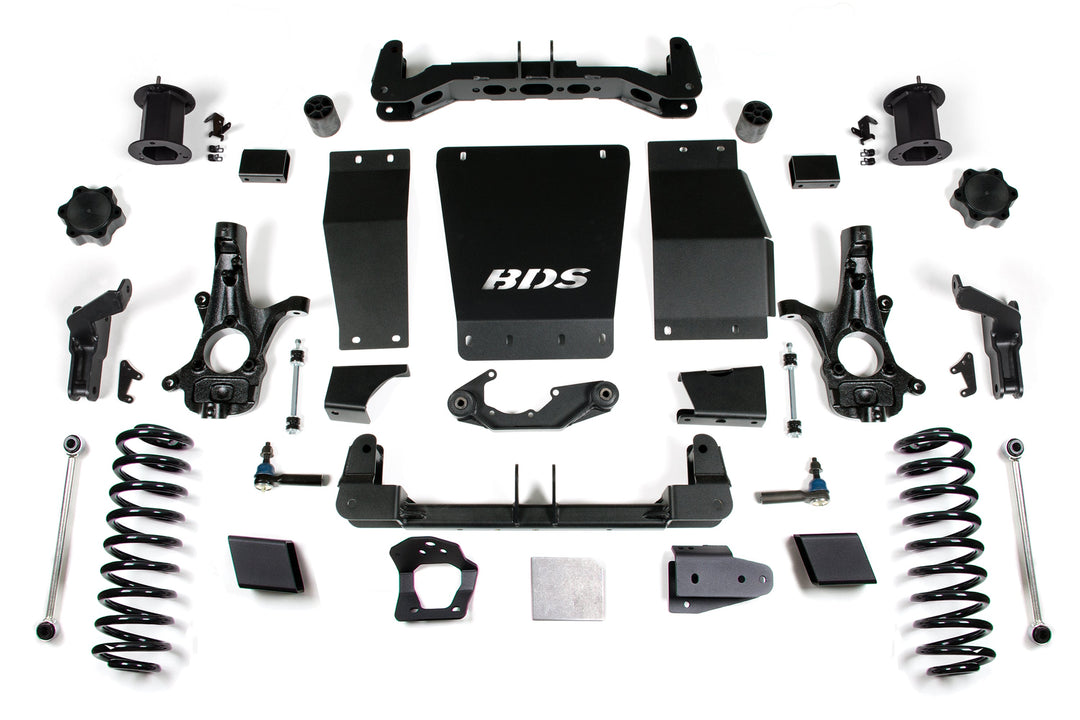 BDS Suspension 6 Inch Lift Kit Chevy/GMC Suburban, Tahoe, Yukon/XL 1500 2015-2019 4WD Magneride Equipped - Cast Steel
