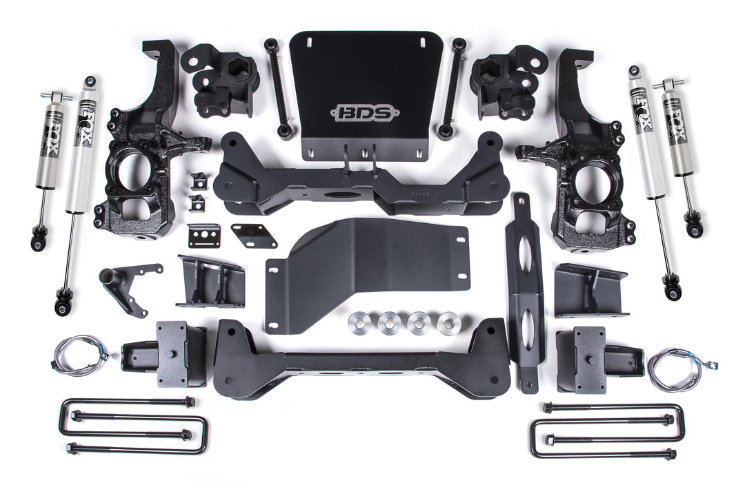 BDS Suspension 6.5 Inch Lift Kit FOX 2.5 HTO Performance Series Chevy Silverado or GMC Sierra 2500HD/3500HD 2020-2026 4WD