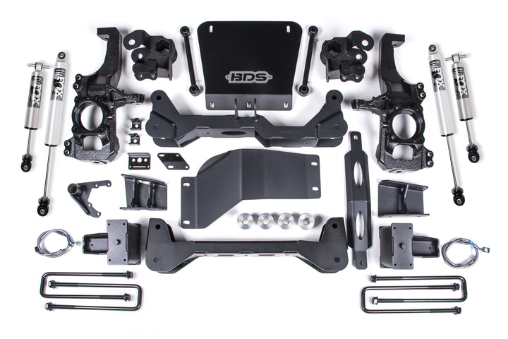 BDS Suspension 6.5 Inch Lift Kit FOX 2.5 HTO Performance Series Chevy Silverado or GMC Sierra 2500HD/3500HD 2020-2026 4WD
