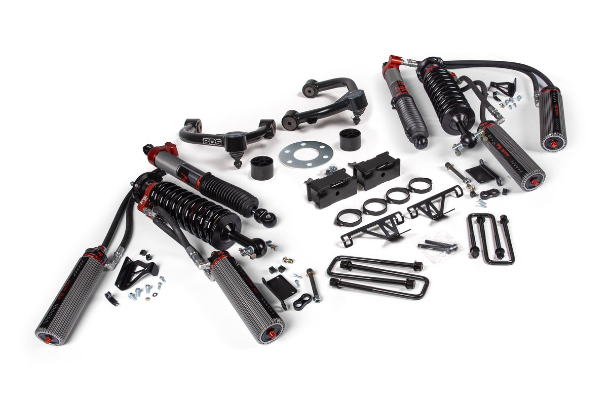BDS Suspension 1.5 Inch Lift Kit Fox 3.0 Bypass Factory Race Series Chevy Trail Boss or GMC AT4 1500 2019-2024 4WD
