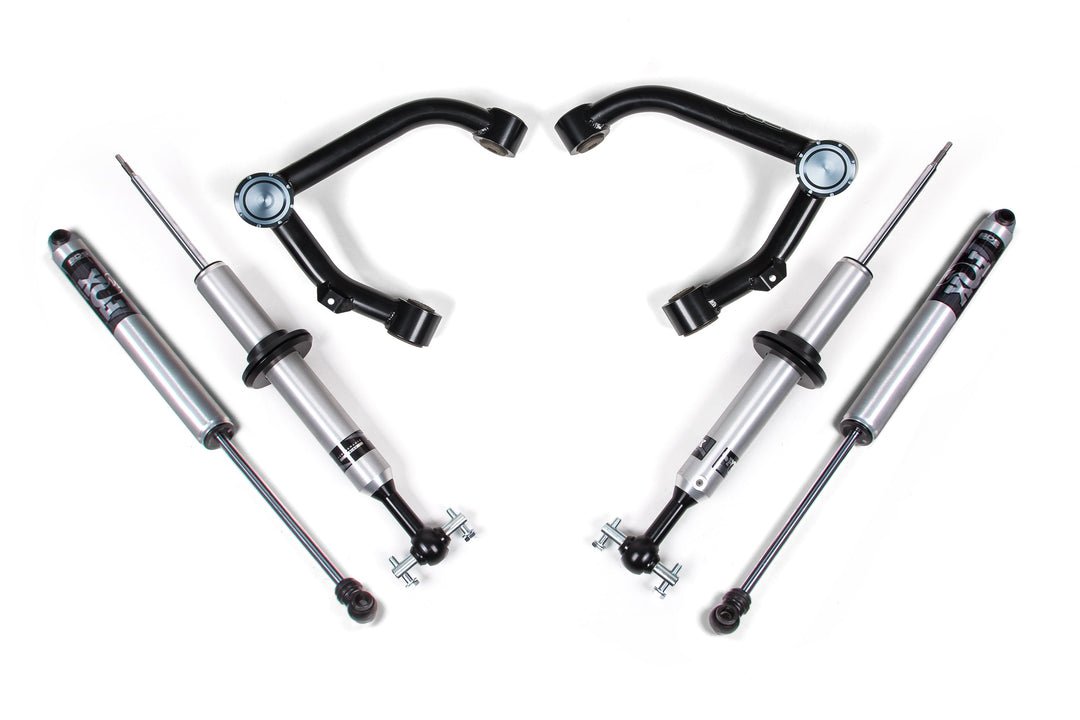 BDS Suspension 2 Inch Leveling Kit FOX 2.0 Snap Ring Strut Chevy Silverado or GMC Sierra 1500 2007-2013 4WD