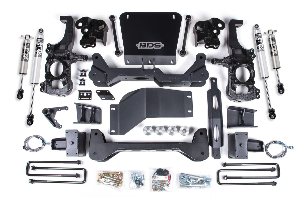 BDS Suspension 5 Inch Lift Kit FOX 2.5 HTO Performance Series Chevy Silverado or GMC Sierra 2500HD/3500HD 2020-2026 4WD
