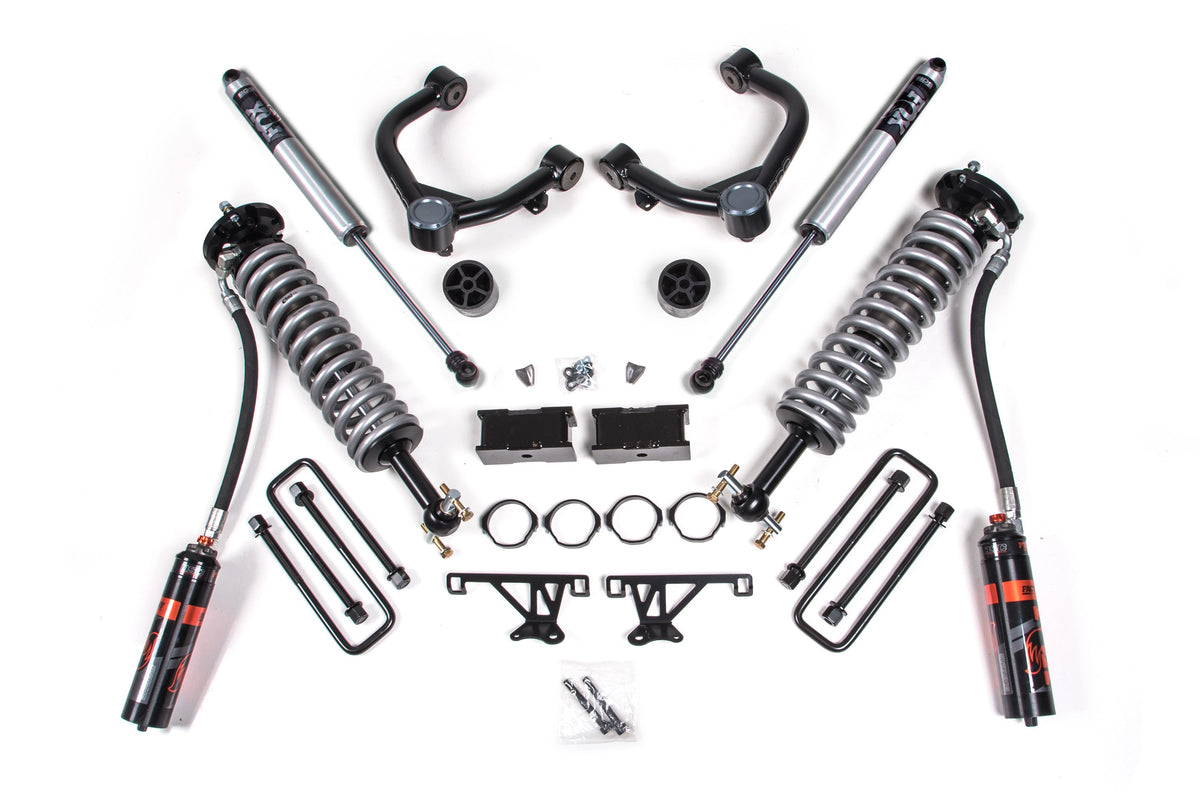 BDS Suspension 1.5 Inch Lift Kit FOX 2.5 Performance Elite Coil-Over Chevy Trail Boss or GMC AT4 1500 2019-2024 4WD - FOX 2.0 Performance Series