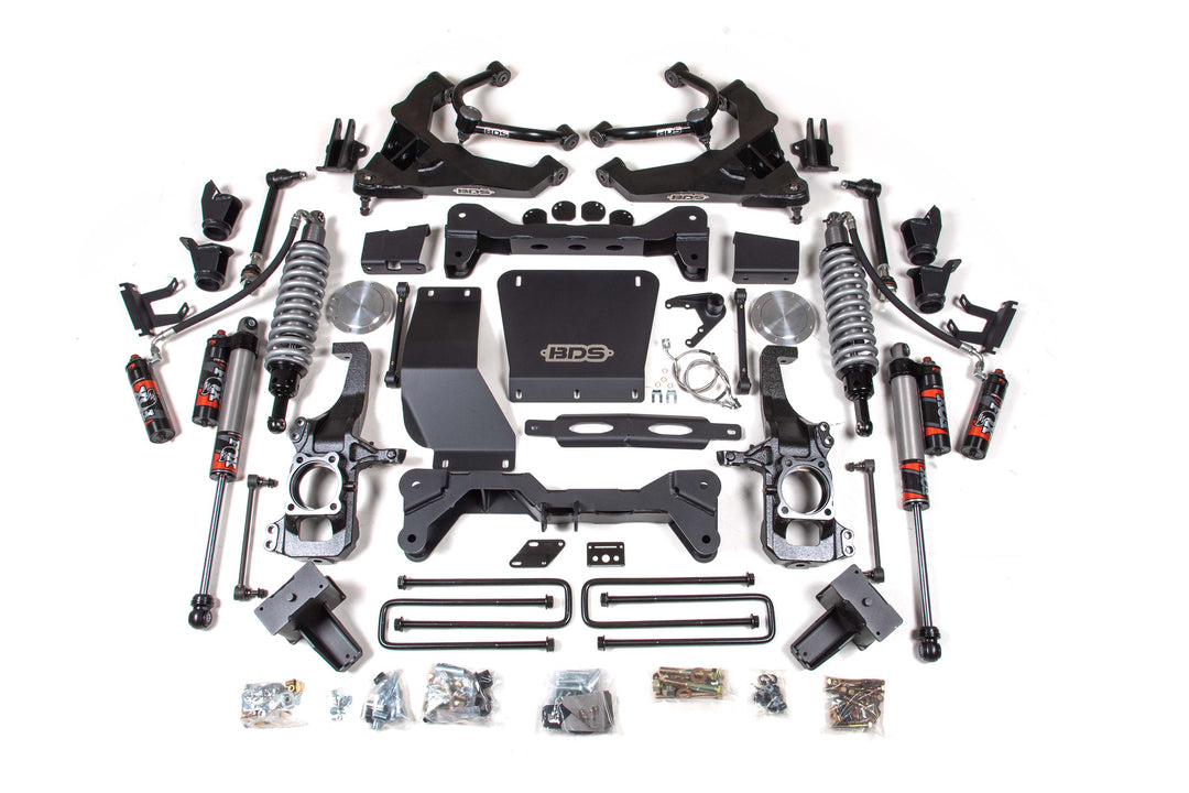 BDS Suspension 6.5 Inch Lift Kit FOX 2.5 Coilover Conversion Chevy Silverado or GMC Sierra 2500HD/3500HD 2020-2026 Diesel - Block Kit Without Factory Overload / FOX 2.5 Performance Elite