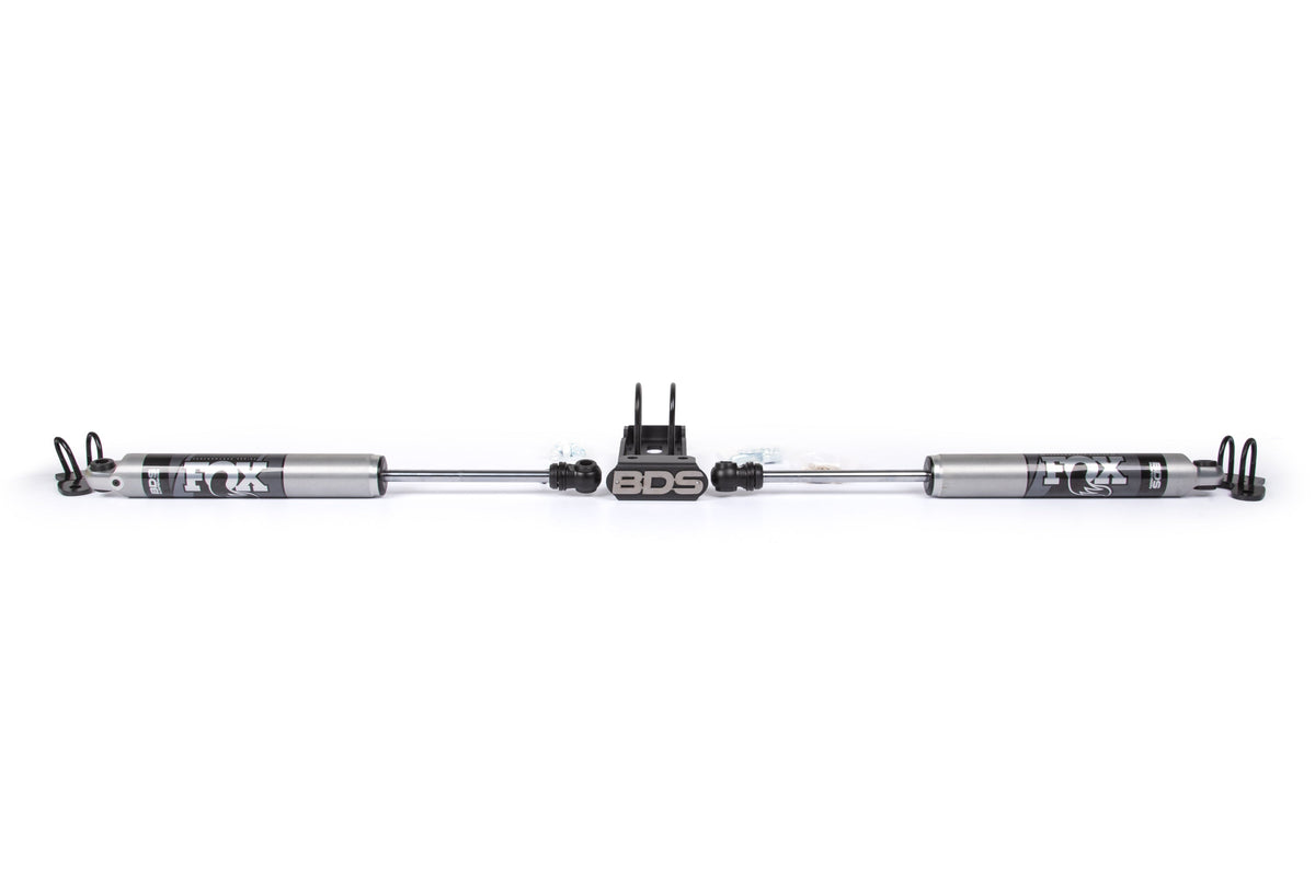 BDS Suspension Dual Steering Stabilizer kit W/ FOX 2.0 Performance Shocks Jeep Wrangler JL 2018-2027 and Gladiator JT 2020-2026