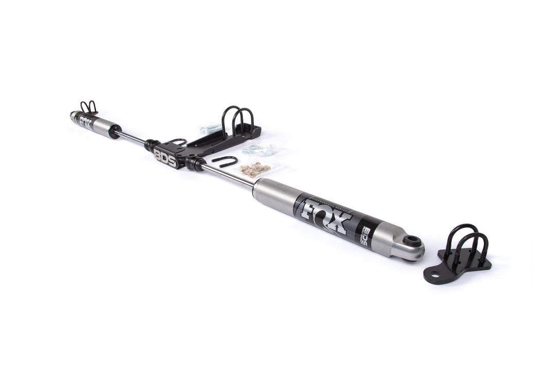BDS Suspension Dual Steering Stabilizer kit W/ FOX 2.0 Performance Shocks Jeep Wrangler JL 2018-2027 and Gladiator JT 2020-2026