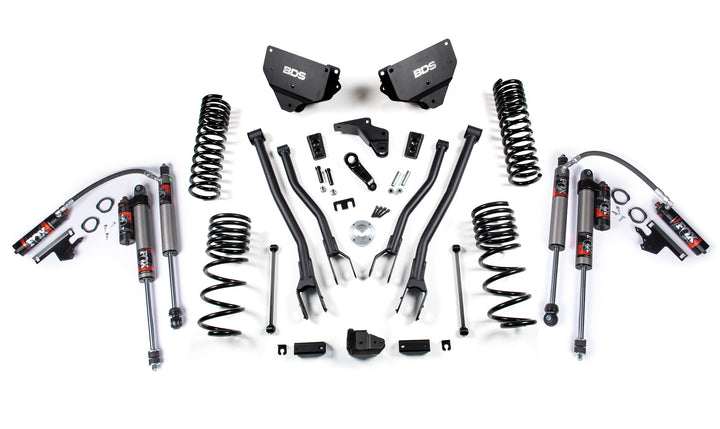 BDS Suspension 4 Inch Lift Kit w/ 4-Link Ram 2500 2014-2018 4WD Diesel - FOX 2.5 Performance Elite