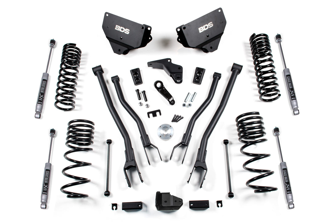 BDS Suspension 4 Inch Lift Kit w/ 4-Link Ram 2500 2014-2018 4WD Gas - NX2 Nitro Series
