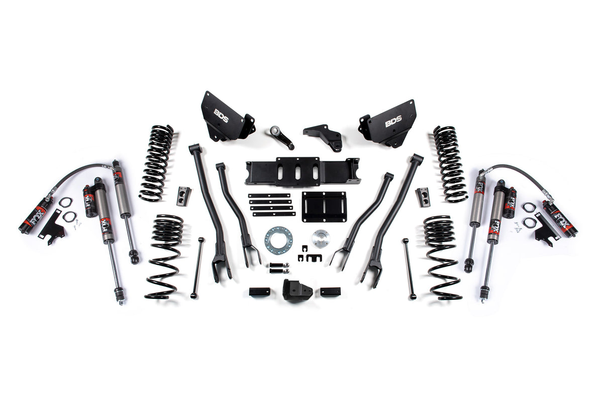BDS Suspension 6 Inch Lift Kit w/ 4-Link Ram 2500 2014-2018 4WD Diesel - FOX 2.5 Performance Elite