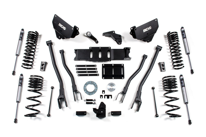 BDS Suspension 5.5 Inch Lift Kit w/ 4-Link Ram 2500 2014-2018 4WD Gas - FOX 2.0 Performance Series